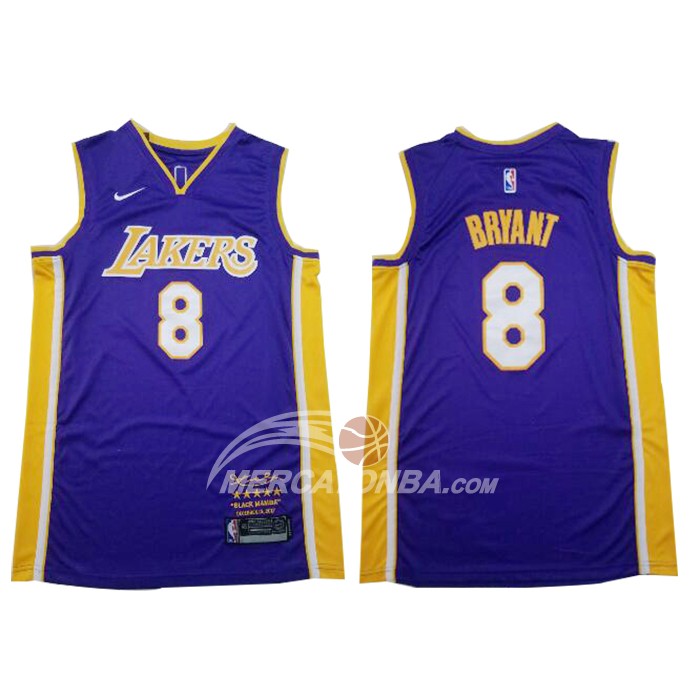 Maglia Los Angeles Lakers Kobe Bryant Retirement 2018 Viola